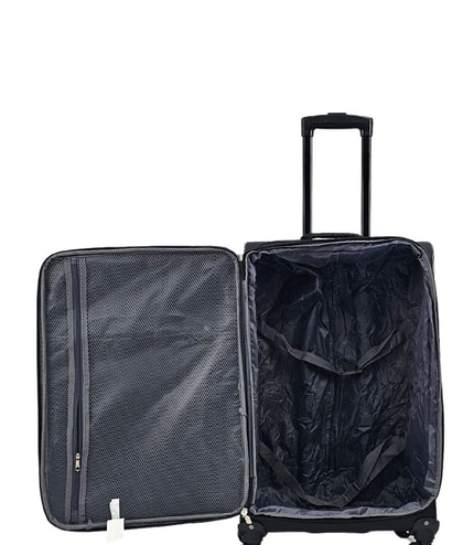 Corsham Medium Soft Shell Suitcase in Black