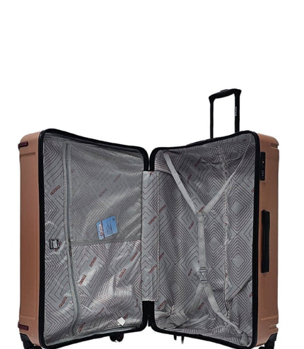 Chilton Double Extra Large Hard Shell Suitcase in Rose Gold