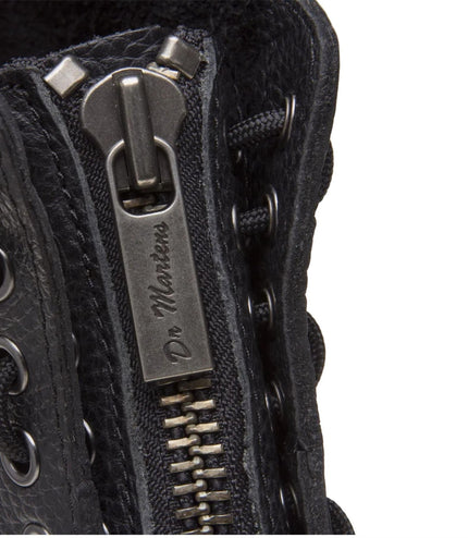 Dr Martens Sinclair Black Leather Zip Front Platform Boots - 22564001