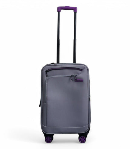 Handa Cabin Soft Shell Suitcase in Grey
