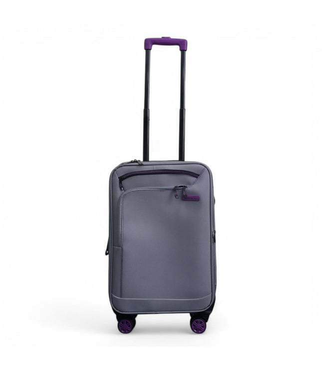 Handa Cabin Soft Shell Suitcase in Grey