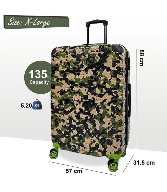 Brewood Extra Large Hard Shell Suitcase in Green