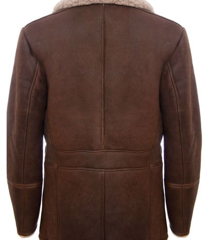 Mens Classic Sheepskin Leather Jacket-Brisbane