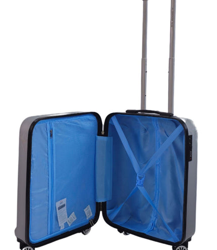 Alsager Cabin Hard Shell Suitcase in Silver