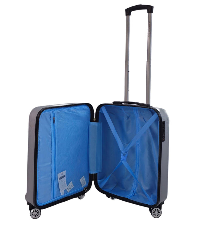 Alsager Cabin Hard Shell Suitcase in Silver