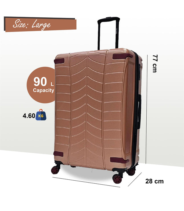 Chilton Large Hard Shell Suitcase in Rose Gold
