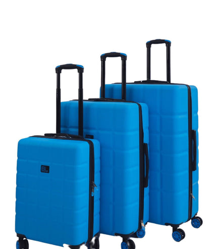 Cotgrave Set of 3 Soft Shell Suitcase in Blue