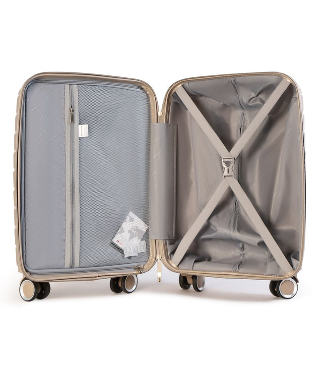 Forster Set of 3 Hard Shell TSA Suitcase in Champagne Beige