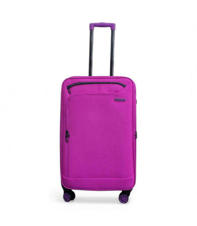 Handa Medium Soft Shell Suitcase in Pink