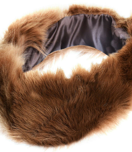 Ladies  Toscana 100% Sheepskin Leather Headband - Olive
