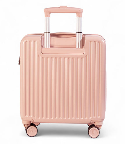 Hard Shell Cabin 44 x 22 x 38 cm Pink TSA Secure Luggage Suitcase Suitable for Easyjet, Ryanair