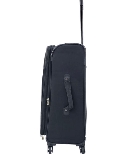 Corsham Medium Soft Shell Suitcase in Black