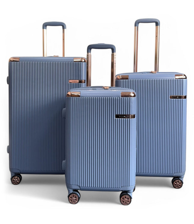 Cowra Set of 3 Hard Shell Suitcase in Blue