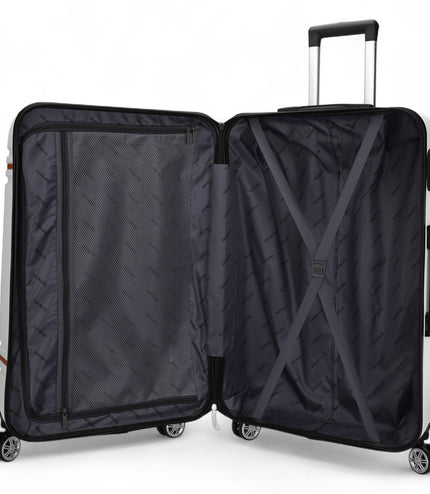 Calgary Medium Hard Shell Suitcase in Cream White