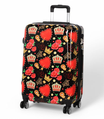 Ballina Medium Hard Shell Suitcase in Black Queen Rosses