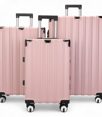 Airdrie Set of 3 Hard Shell Suitcase in Pink