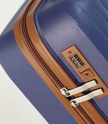 Corowa Large Hard Shell Suitcase in Teal Blue