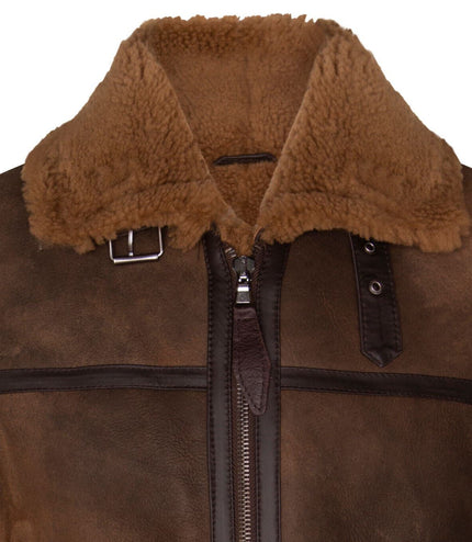 Mens Antique B3 Sheepskin Flying Jacket-Alameda