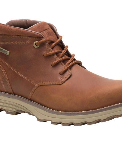 Caterpillar Men's Elude Waterproof Brown Leather Work Boots
