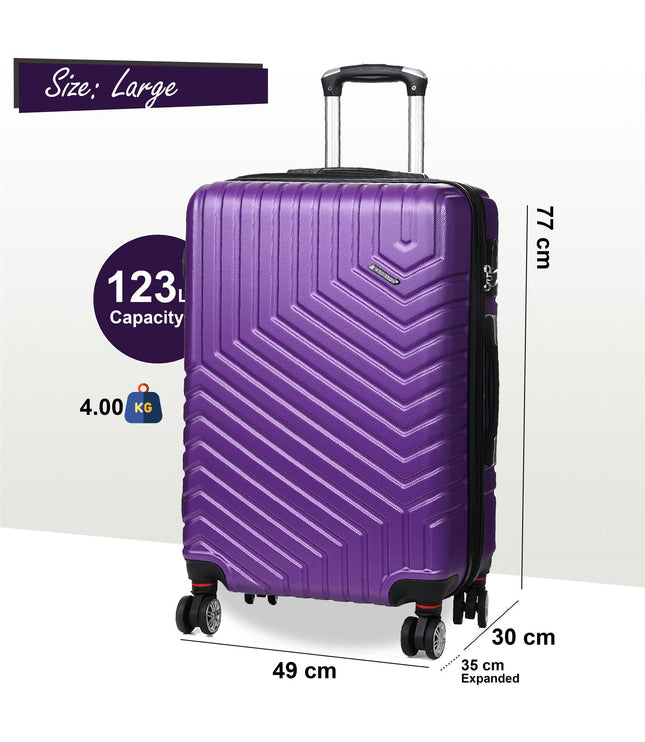 Bega Large Hard Shell Suitcase in Purple