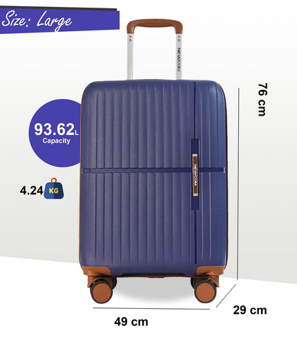 Corowa Large Hard Shell Suitcase in Teal Blue