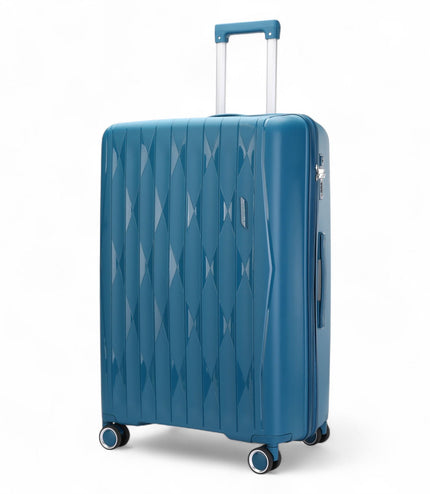 Burnaby Medium Hard Shell Suitcase in Teal Blue
