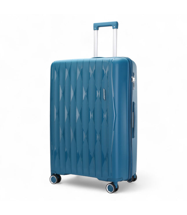 Burnaby Medium Hard Shell Suitcase in Teal Blue