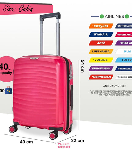 Alton Cabin Hard Shell Suitcase in Pink