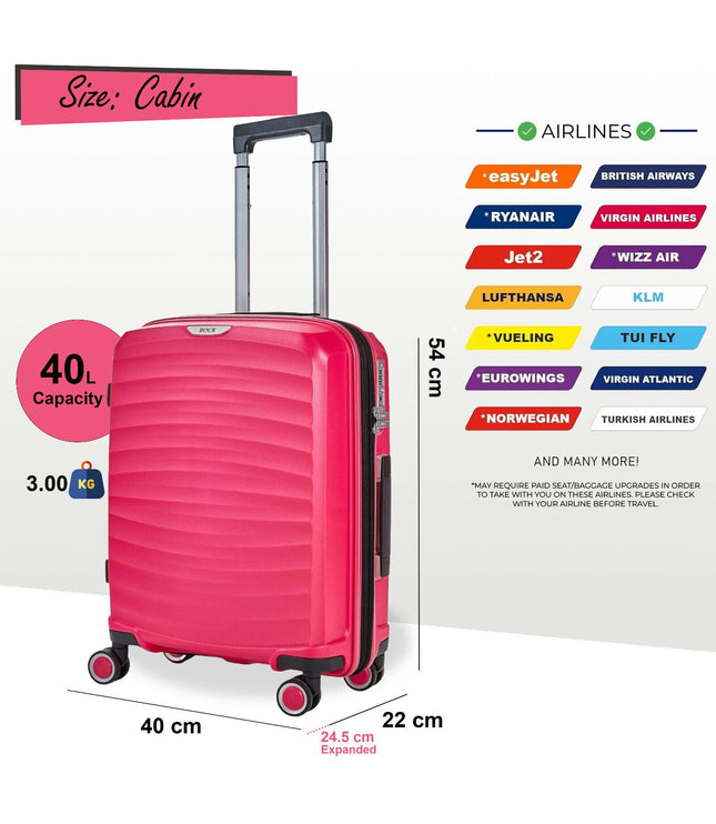 Alton Cabin Hard Shell Suitcase in Pink