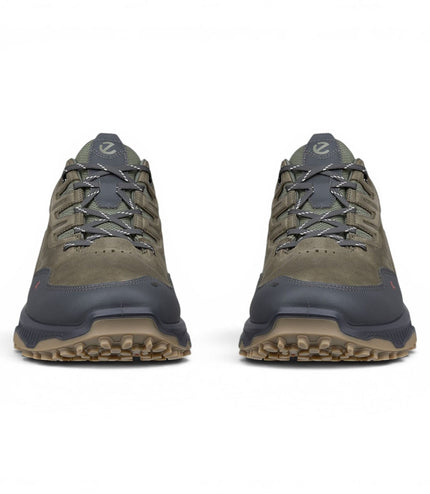 Ecco Men's Green Leather Waterproof Hiking Trainer Sneaker Shoes - Receptor XP