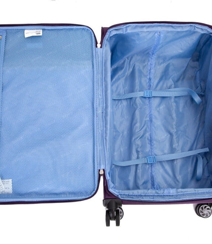 Beverley Medium Soft Shell Suitcase in Teal