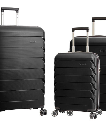 Cleckheaton Set of 3 Hard Shell Suitcase in Black