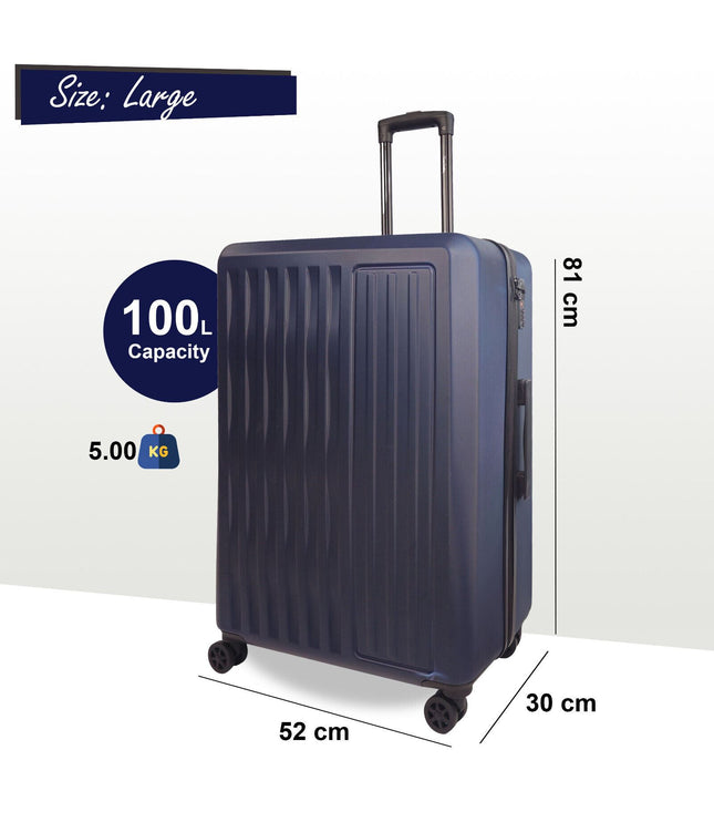 Croydon Large Hard Shell Suitcase in Navy