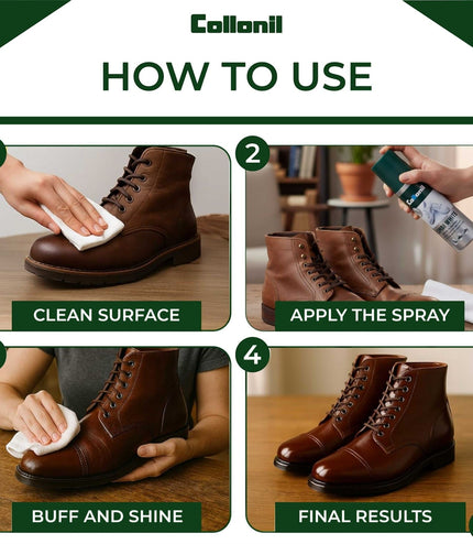 Collonil Combi White 100ml Leather & Textile Shoe Whitener, Protector & Waterproof Care