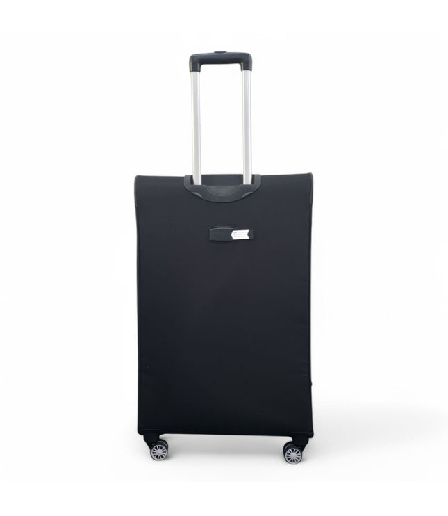 Forbes Large Soft Shell Suitcase in Black