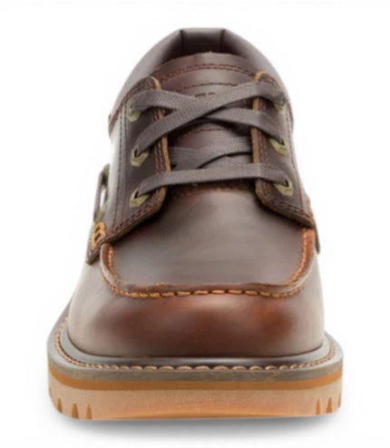 CAT (Caterpillar) Mens Tan Brown Leather Low-Cut Boots - Colorado Boat Lo