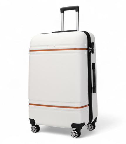 Calgary Medium Hard Shell Suitcase in Cream White