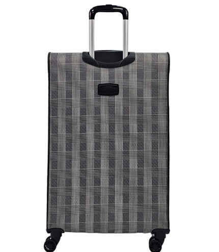 Ashbourne Large Soft Shell Suitcase in Stripe