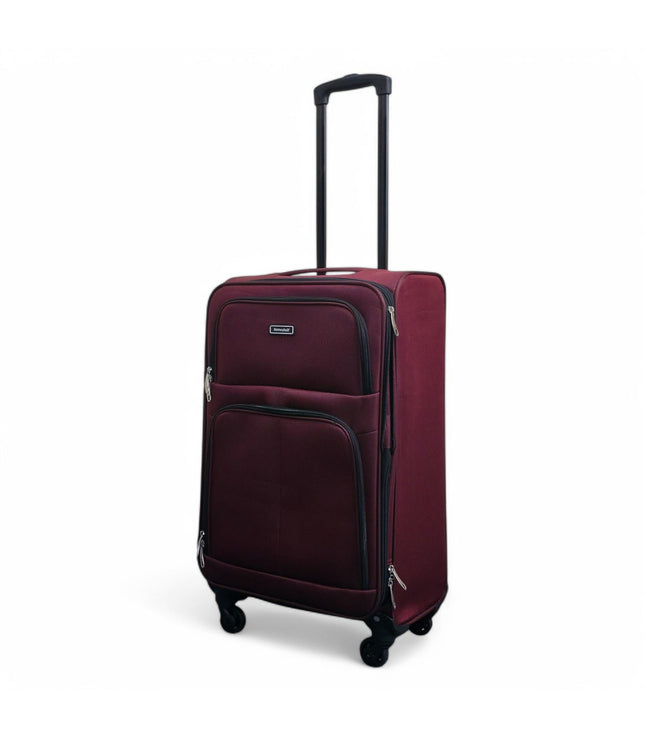 Tahara Large Soft Shell Suitcase in Wine