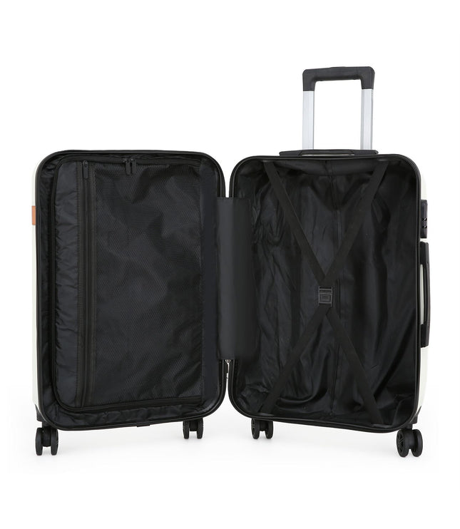 Calgary Medium Hard Shell Suitcase in Cream