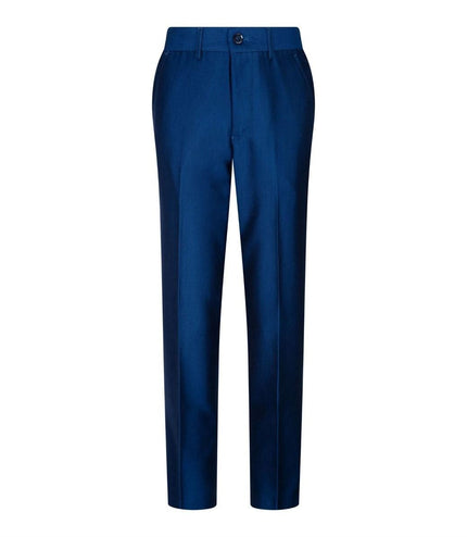 Boys 3 Piece Shiny Royal Blue Classic Suit