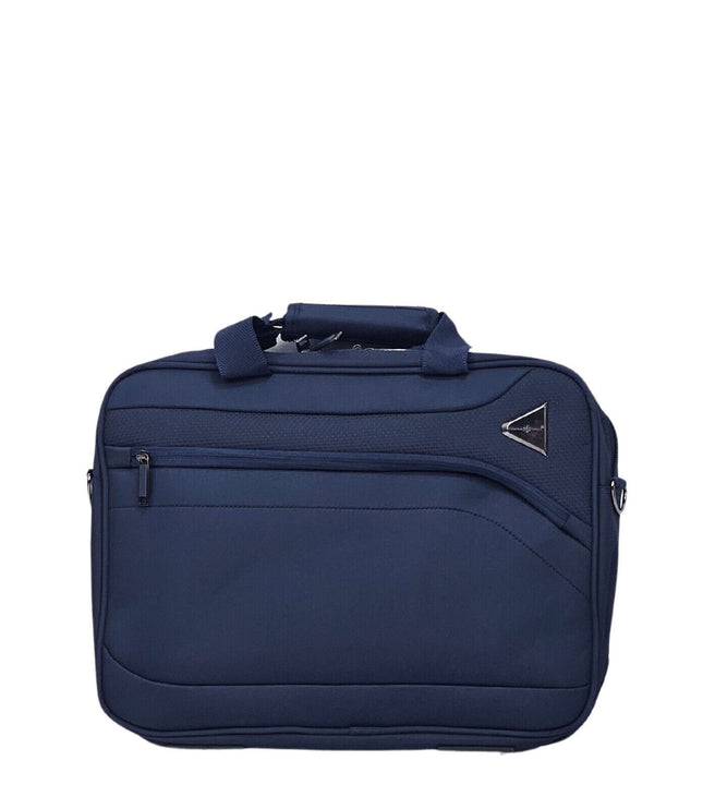 Corby Laptop Soft Shell Suitcase in Navy