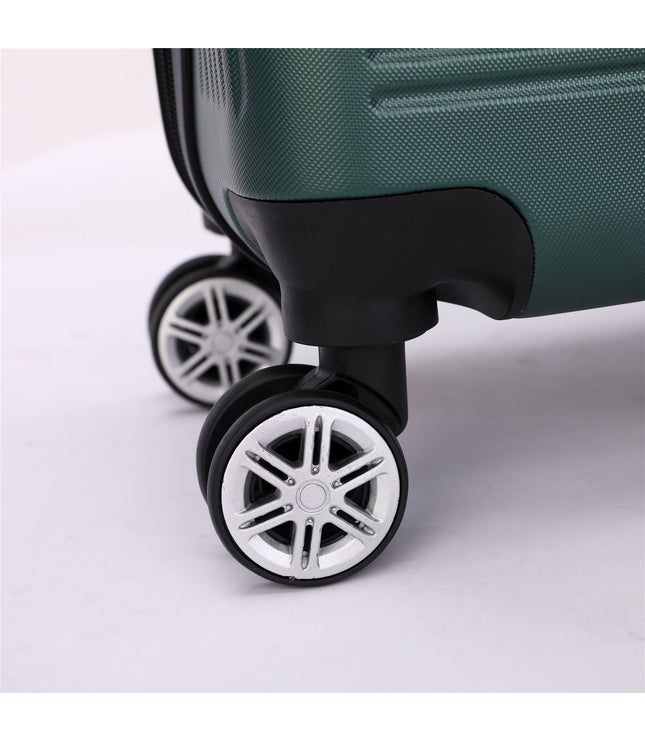 Calgary Set of 3 Hard Shell Suitcase in Emerald Green