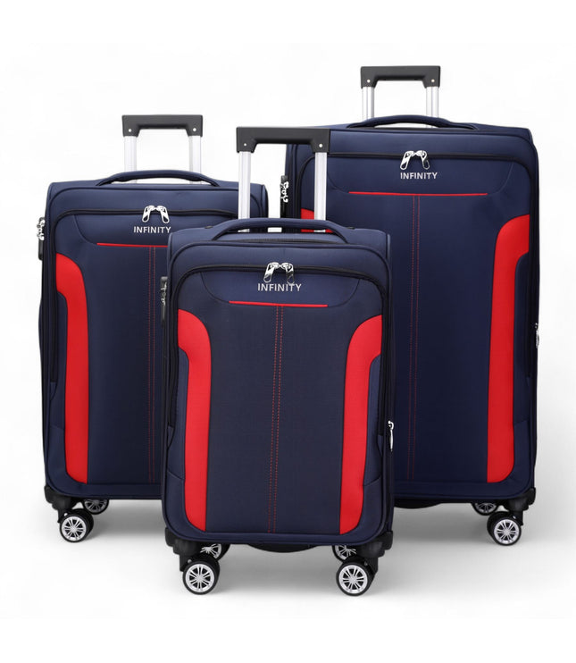 Delta Set of 3 Hard Shell Suitcase in Navy