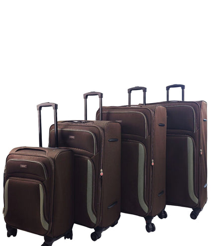 Arundel Set of 4 Soft Shell Suitcase in Brown