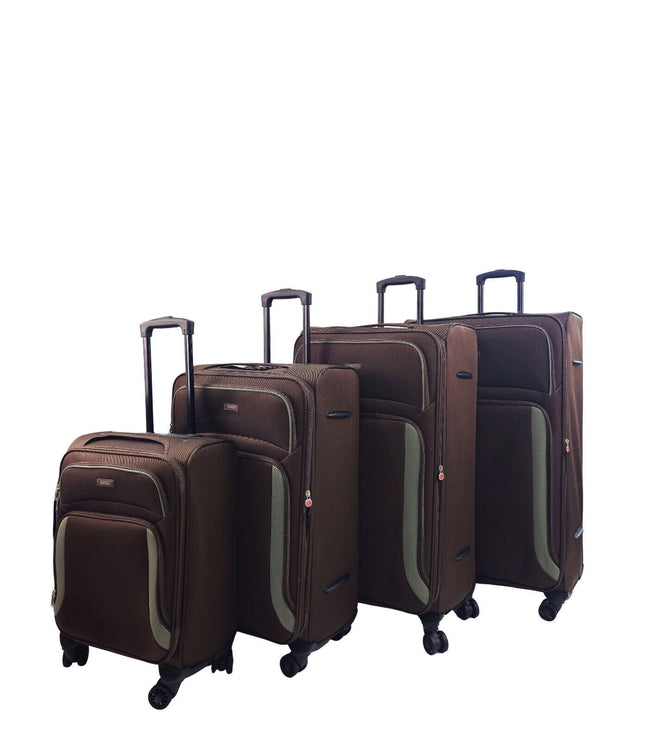 Arundel Set of 4 Soft Shell Suitcase in Brown