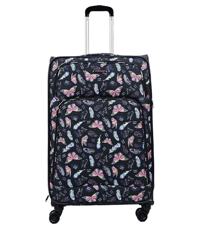 Ashbourne Large Soft Shell Suitcase in Butterfly