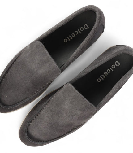 Men's Durable Grey Slip-On Loafers with Cushioned Insole