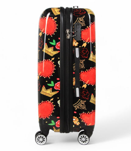 Ballina Medium Hard Shell Suitcase in Black Queen Rosses