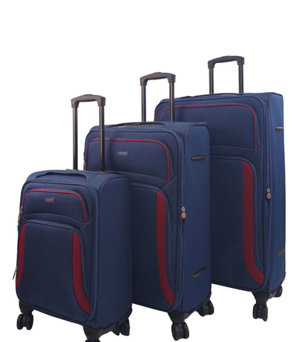 Arundel Set of 3 Soft Shell Suitcase in Navy